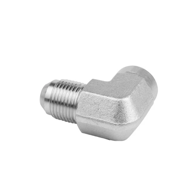 Male  JIC To Female NPTF Hydraulic adapters Hose Fittings Elbow 90 Degree